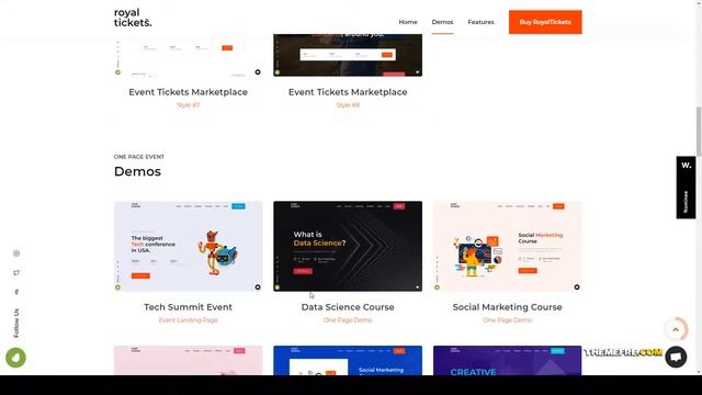 RoyalTickets - Events Booking WordPress Theme business workshop Sara смотреть онлайн