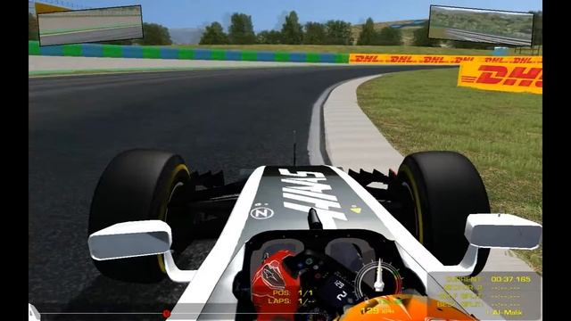 [rFactor] Haas F1 Team-Ferrari VF-16 @Hungaroring with Romain Grosjean - Mod F1AL 2016 смотреть онлайн