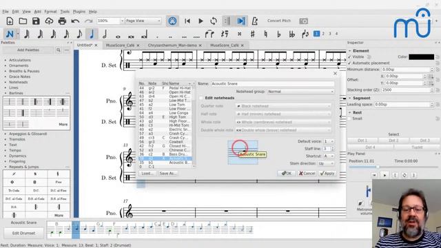MuseScore Café - Drum Notation
