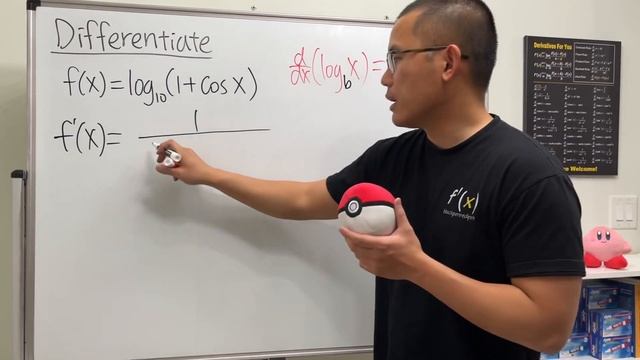 derivative of log_10(1+cos(x)), calculus 1 tutorial смотреть онлайн