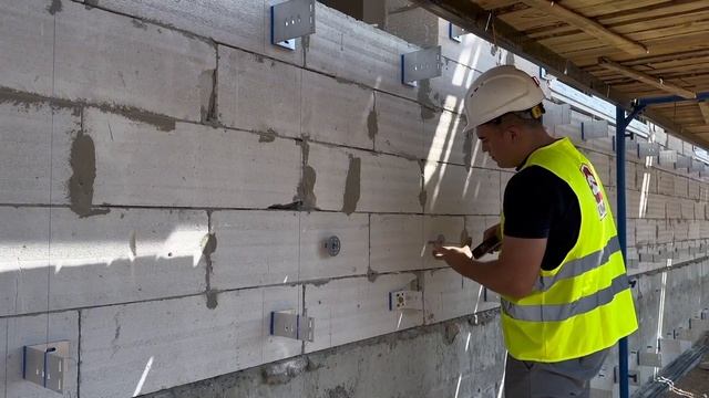 Испытание дюбелей для крепления теплоизоляции (материал основания – газобетон)