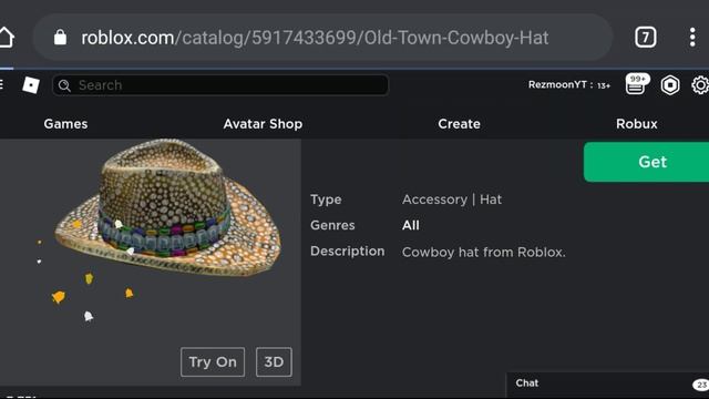 [FREE ITEM]Cara Mendapatkan OLD TOWN COWBOY HAT | Roblox Indonesia смотреть онлайн