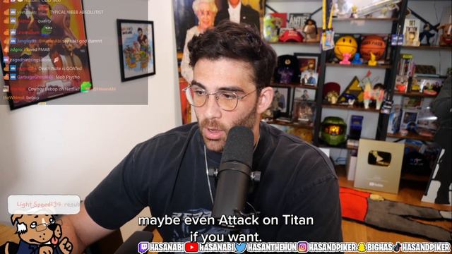 HasanAbi Roasts Michael B Jordan's Anime Starter Pack