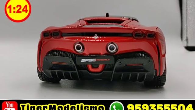 Ferrari Sf90 1/24 Burago смотреть онлайн