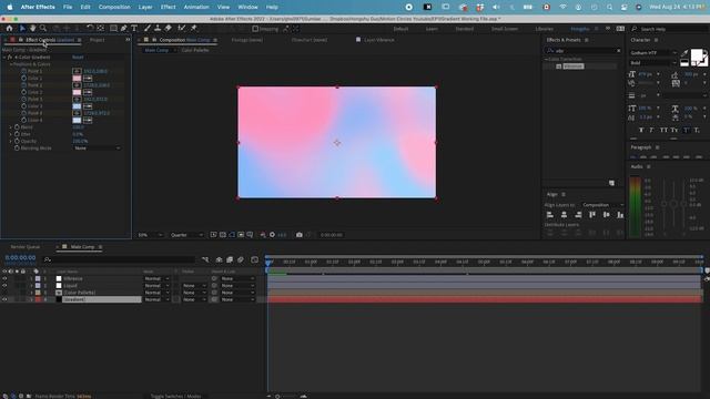 Fluid Liquid Gradient Animation in After Effects | Animation Tutorial смотреть онлайн