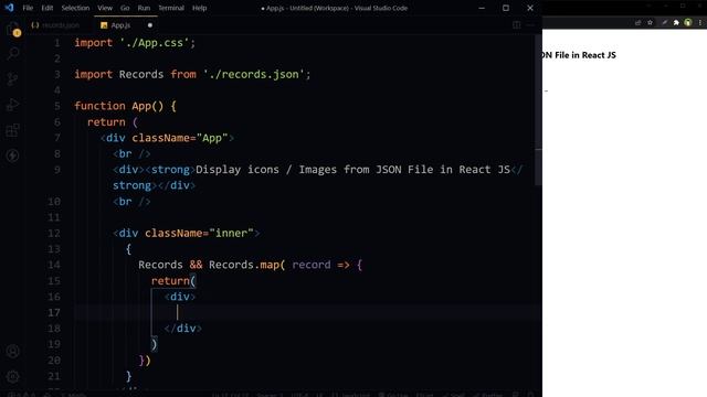Display Icons / Images from JSON File in React JS | React JSON Tutorial смотреть онлайн