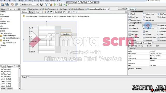 Simple GUI using NetBeans | Java | IP ( old ) | CBSE | class 11 смотреть онлайн