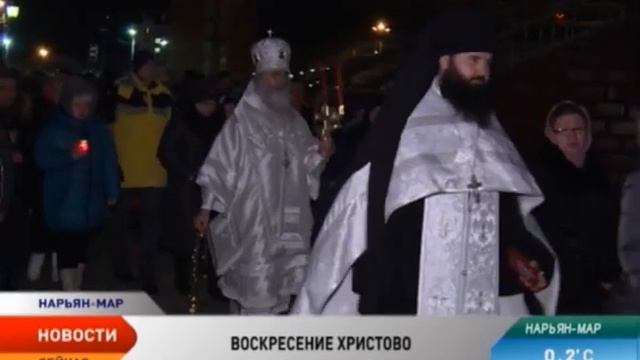 Сотни верующих Ненецкого округа встретили Пасху в Богоявленском соборе
