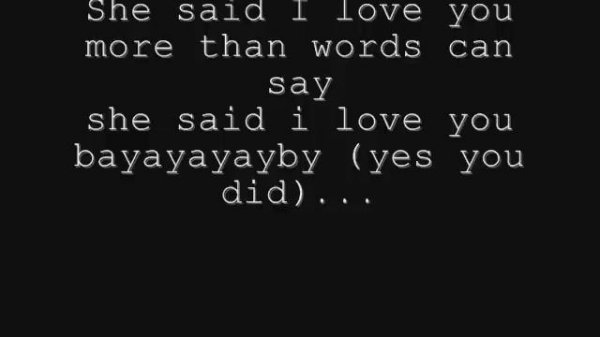 Plan B - She Said Lyrics