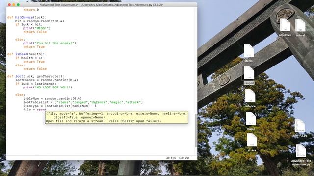 Advanced Python Text Adventure 3 - Loot Generator смотреть онлайн