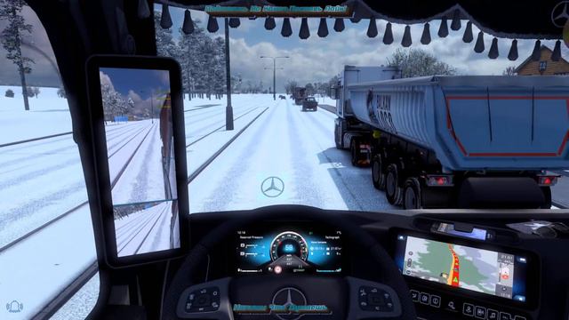 ETS 2. v1.46, Везу Пластиковую тару, На MERCEDES ACTROS 2019. Сбрка Карт, 2К смотреть онлайн