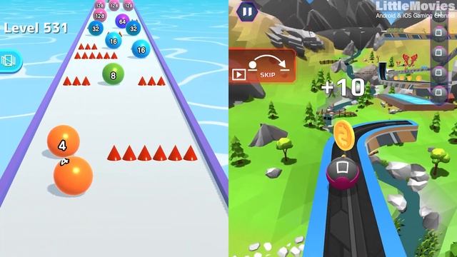 Ball run 2048 | Sky Rolling Ball 3D - All Level Gameplay Android,iOS - NEW APK MEGA UPDATE смотреть онлайн