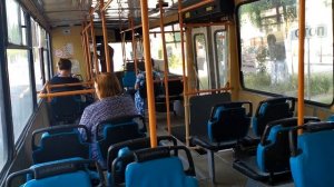 Поездка на троллейбусе БКМ 20101 маршрут 5 г. Ульяновск