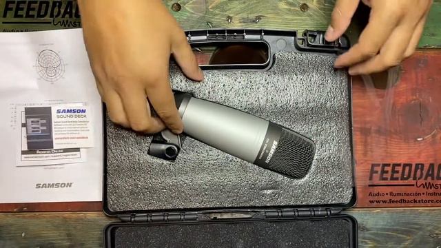 Unboxing de micrófono de Condensador para Estudio Samson C01 realizado por FeedBack Store смотреть онлайн