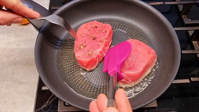 Тунец Жареный на сковороде! Вкуснее Красной Рыбы! смотреть онлайн