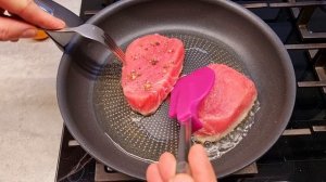 Тунец Жареный на сковороде! Вкуснее Красной Рыбы!