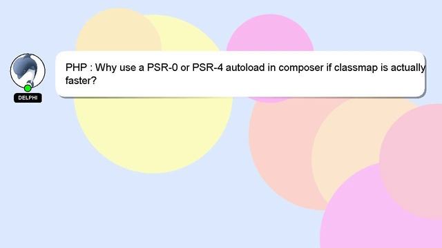 PHP : Why use a PSR-0 or PSR-4 autoload in composer if classmap is actually faster? смотреть онлайн