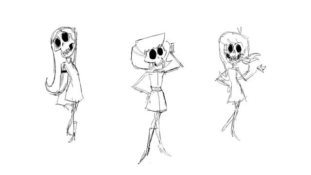 Groovy Skeleton Gals - Warmup Animation смотреть онлайн