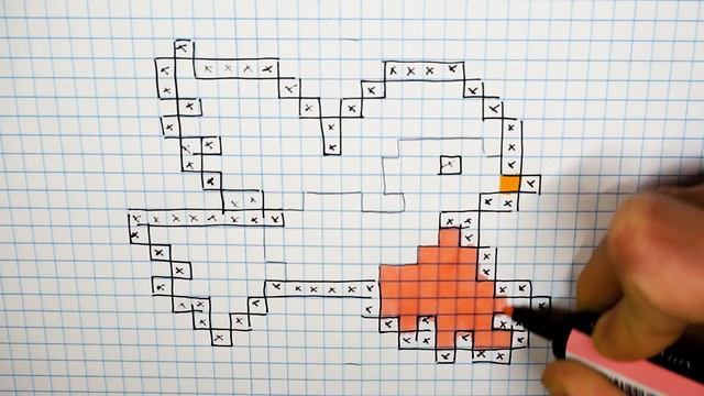 Handmade Pixel Art - How To Draw a Bird #pixelart смотреть онлайн