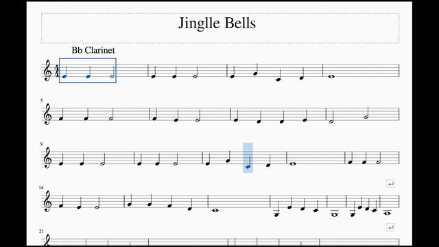 How play jingle bells with notes on clarinet for beginners смотреть онлайн