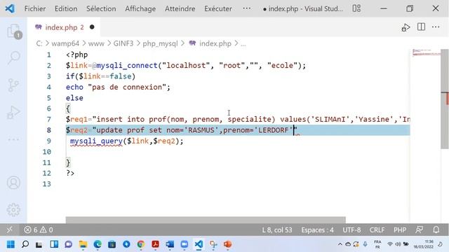 Cours PHP MySQL смотреть онлайн