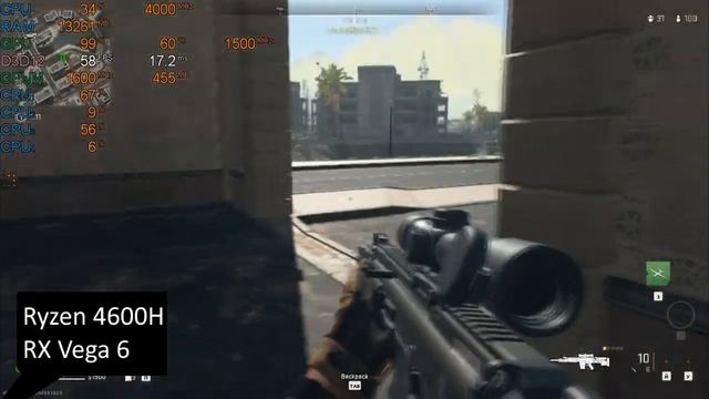 Call of Duty: Warzone 2.0 на ноутбуке (RX Vega 6) смотреть онлайн