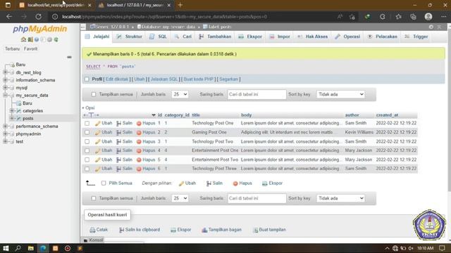 FITUR DELETE | Praktikum UAS REST server API (PHP) смотреть онлайн