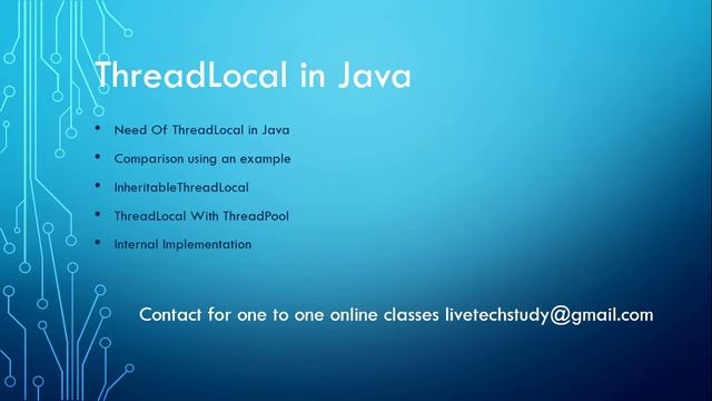 ThreadLocal In Java Basics смотреть онлайн