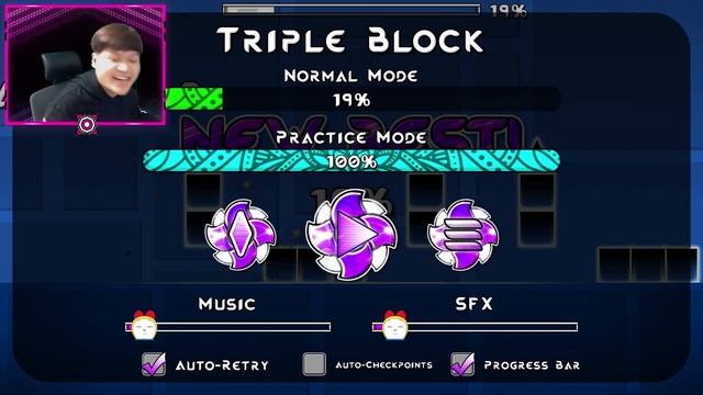 Triple spikes? no, It's TRIPLE BLOCK! [#8] DORAMI vs INSANE CHALLENGES | Geometry Dash [2.11] смотреть онлайн