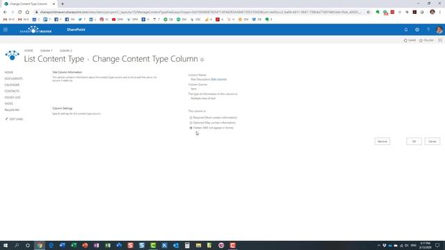 How to hide fields on the New Entry Form in SharePoint List смотреть онлайн
