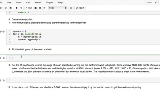 How to Bootstrap Sampling Statistics in python 3 : Estimating the population mean смотреть онлайн