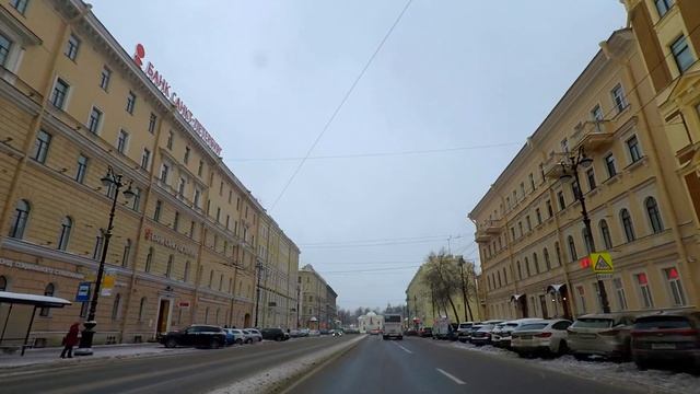Санкт-Петербург 2022 . Зима. Полтавская улица. Невский проспект . Площадь Александра Невского. смотреть онлайн