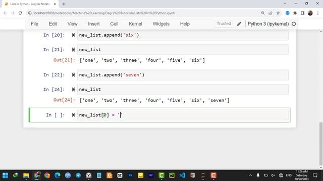 Lists in Python смотреть онлайн
