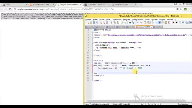 Aprende JSON con un ejemplo práctico! смотреть онлайн
