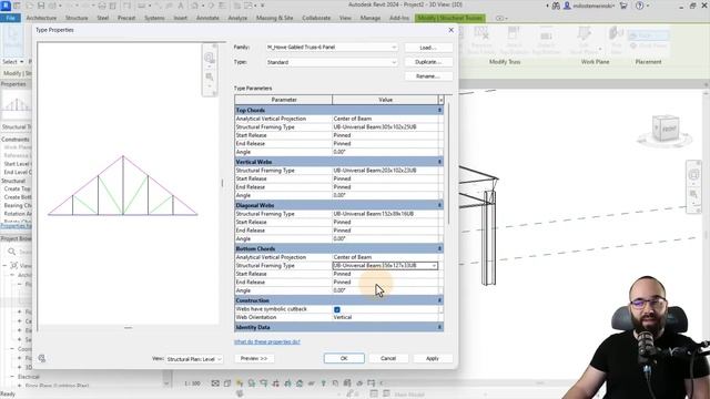 Truss in Revit Tutorial смотреть онлайн