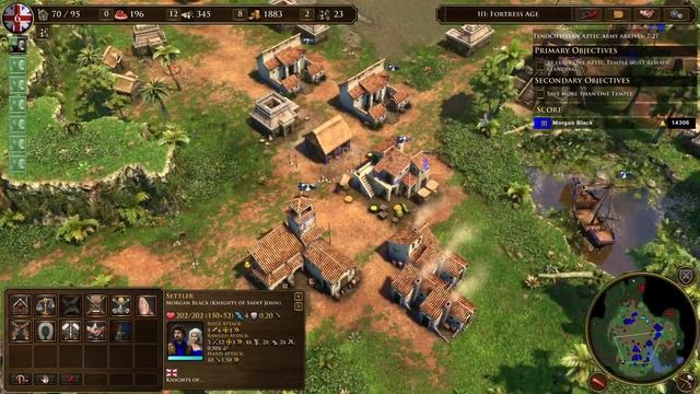 Blood, Ice & Steel Act 1: Temples of The Aztec Walkthrough - Age of Empires 3: Definitive Edition смотреть онлайн