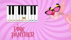Веселые нотки. Розовая пантера. Как играть на пианино.