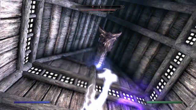 Skyrim - what happens when you summon a dragon inside of a building смотреть онлайн
