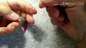 Украшение, кулон из бисера "КЕЛЬТСКИЙ УЗЕЛ".Beaded pendant "CELTIC KNOT"