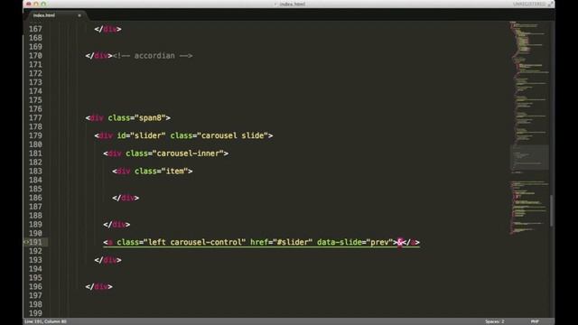 Twitter Bootstrap Tutorials - Carousel Slider - Lesson 2 - Creating a Homepage смотреть онлайн