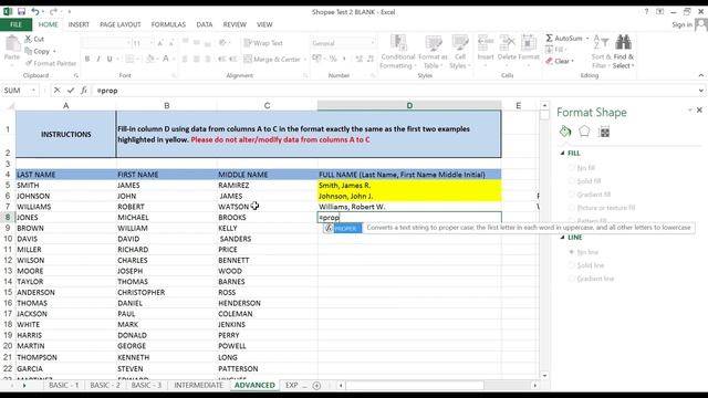 PEMBAHASAN TES EXCEL SHOPEE LENGKAP LEVEL BASIC, INTERMEDIATE ADVANCED EXPERT TERBARU AGUSTUS 2021 смотреть онлайн