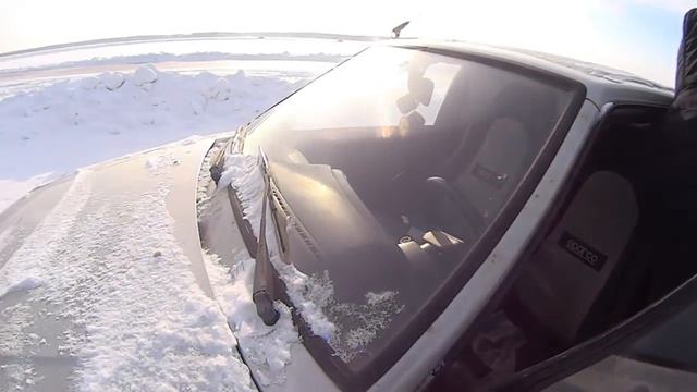 Слетел с трассы на гололёде/ курс экстремального вождения смотреть онлайн