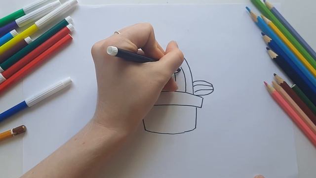 How to Draw a Cute Cactus / Drawings and Coloring Pages for Kids / Sevimli bir kaktüs nasıl çizilir смотреть онлайн