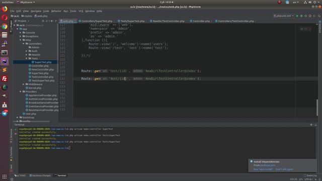 Laravel - Создание командной строкой Контроллера. Именование Контроллеров Роутинга. Создани смотреть онлайн