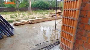 ДОМ ИЗ КЕРАМОБЛОКА.  Видеотур по стройке