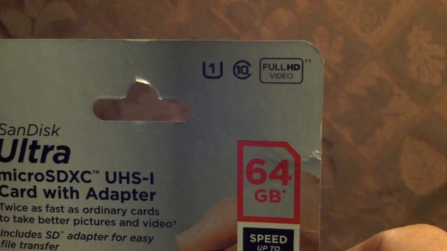 Sandisk 64GB Ultra Micro SDXC UHS -1 Class 10 Card With Adapter смотреть онлайн