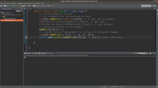 Two-dimensional arrays - Basic Java Fast (25) смотреть онлайн