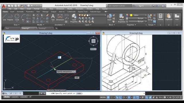 Autocad Isometric Drawing Tutorial #1 || Beginner || Mech Realm смотреть онлайн