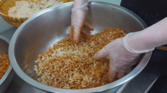 Homemade Lard！Amazing Traditional Pastry Making Skills(Mung Bean Cake) / 自製豬油！古早味綠豆椪製作技能-Taiwan Foo