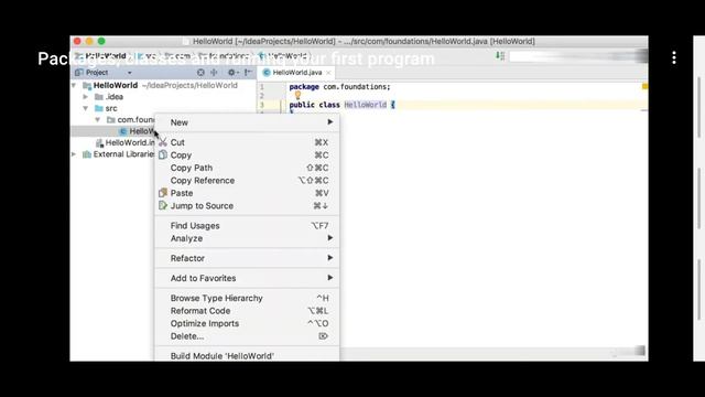 creating packages, classes and running your first program in java смотреть онлайн